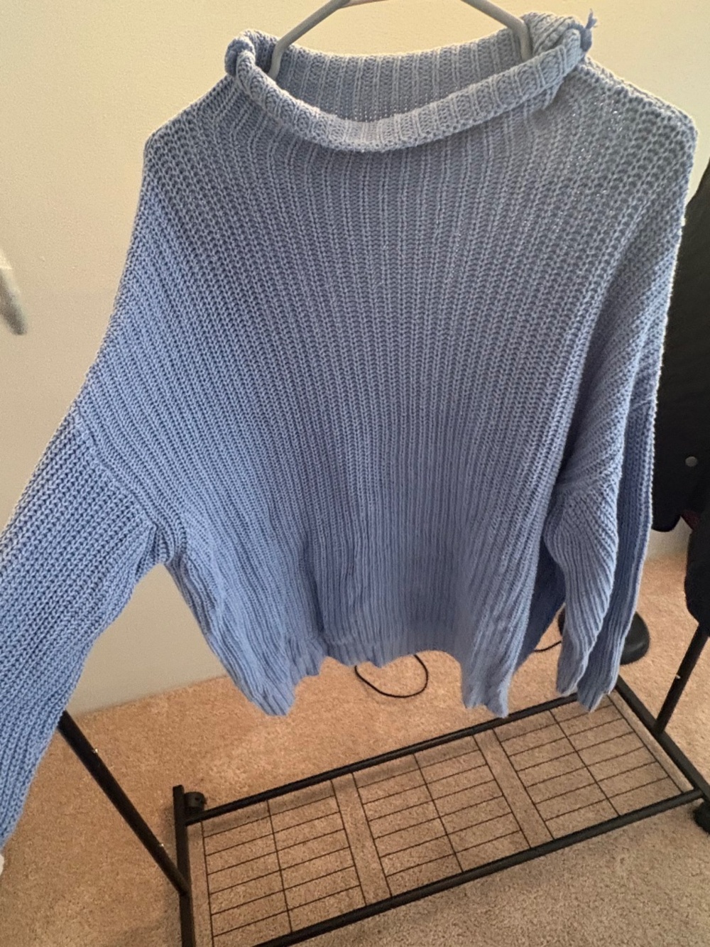 American Eagle Knit Blue Sweater Size Women's Medium